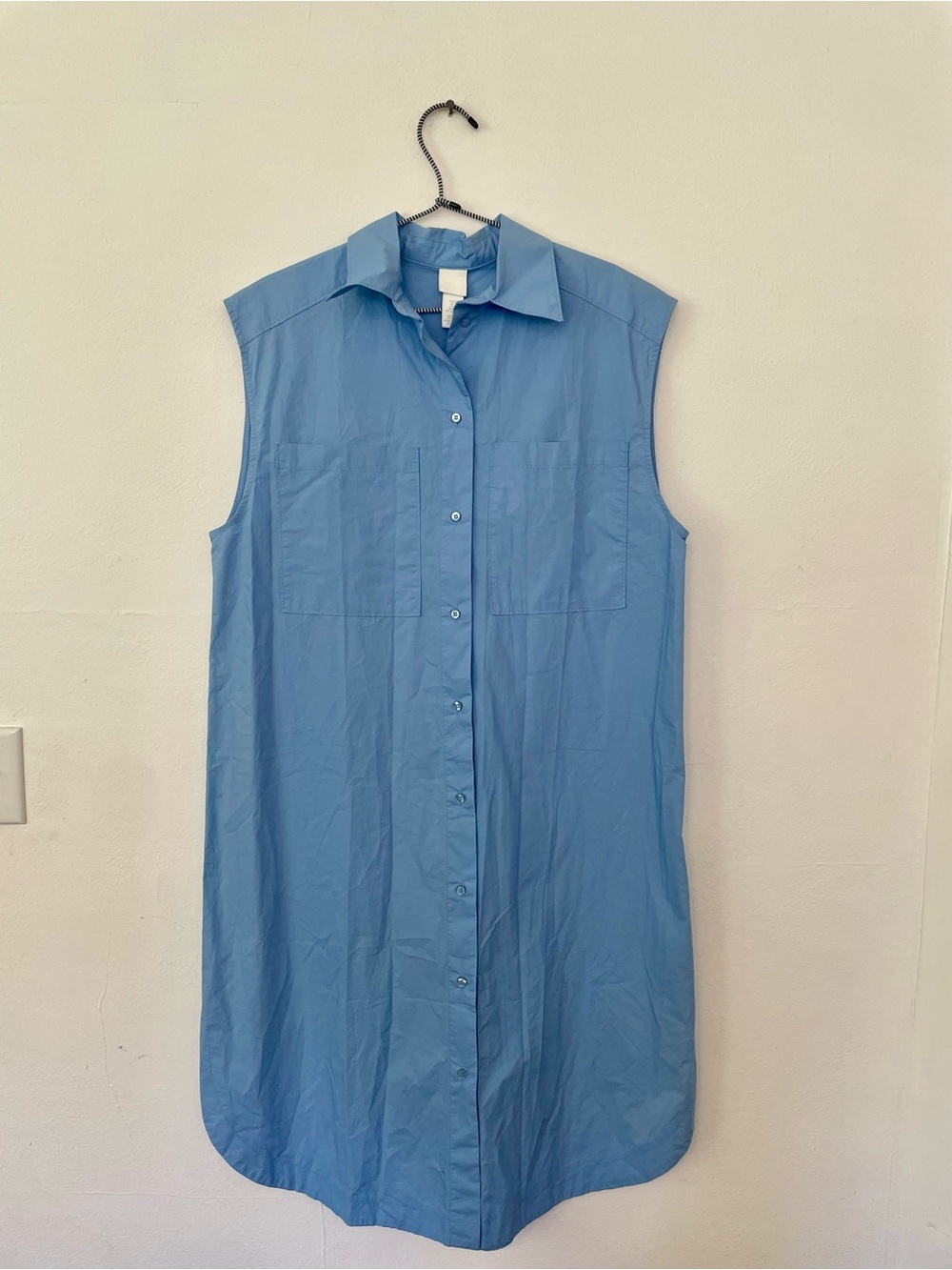 H&M Sleeveless Cotton Dress Shirt